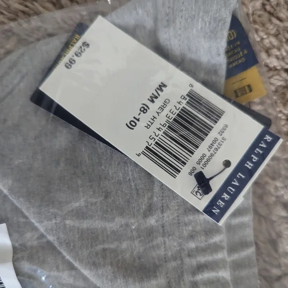 Ralph Lauren grey girls grey tights - Picture 2 of 4